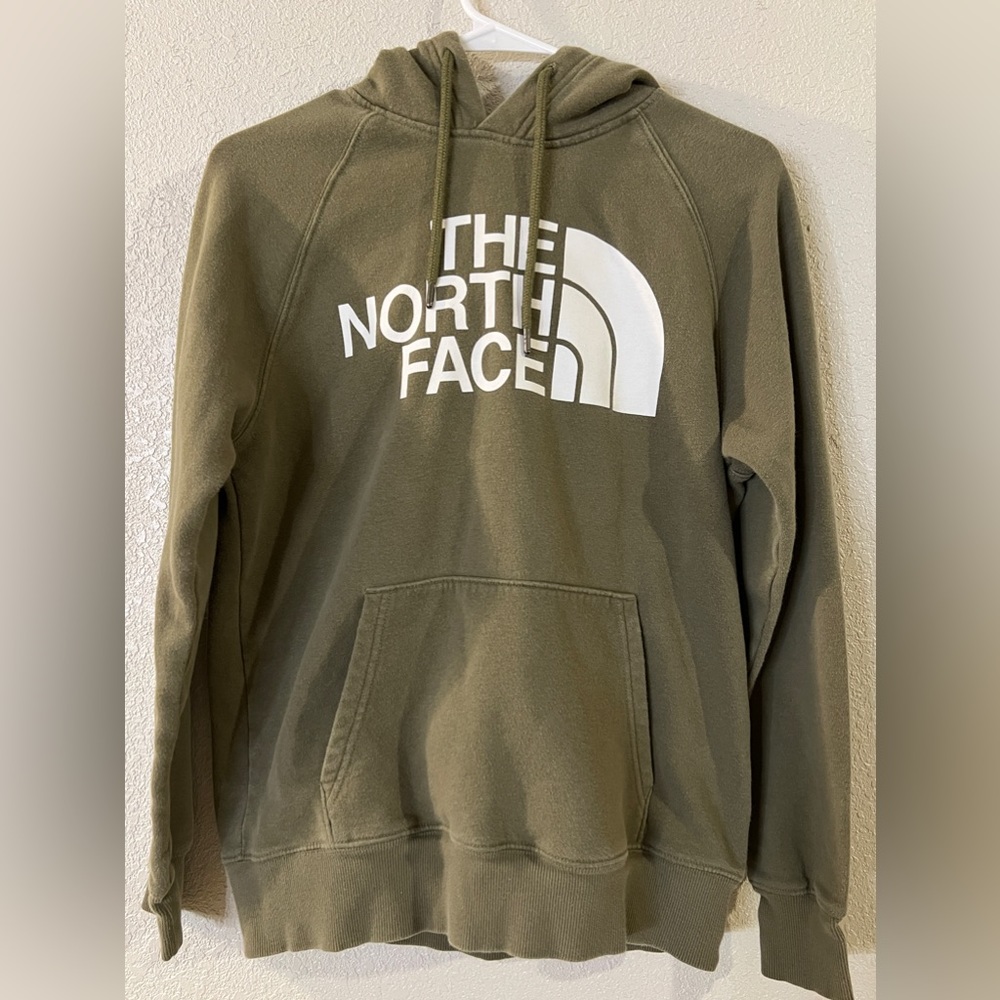 The North Face Small Womens Green Hoodie Pullover Ladies Adult